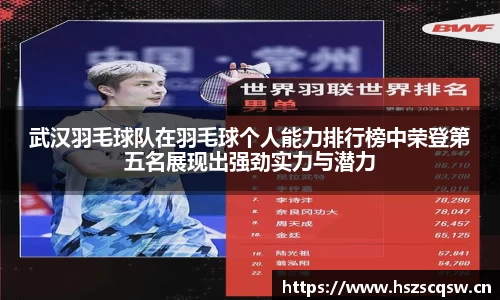 武汉羽毛球队在羽毛球个人能力排行榜中荣登第五名展现出强劲实力与潜力